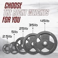 thumbnail image 6 of Yes4All Tri-Grip Handles Olympic Weight Plates/Cast Iron Weight Plates, Suitable for Barbell Exercises, Strength, Flexibility Training - 25LB (Single), 6 of 6