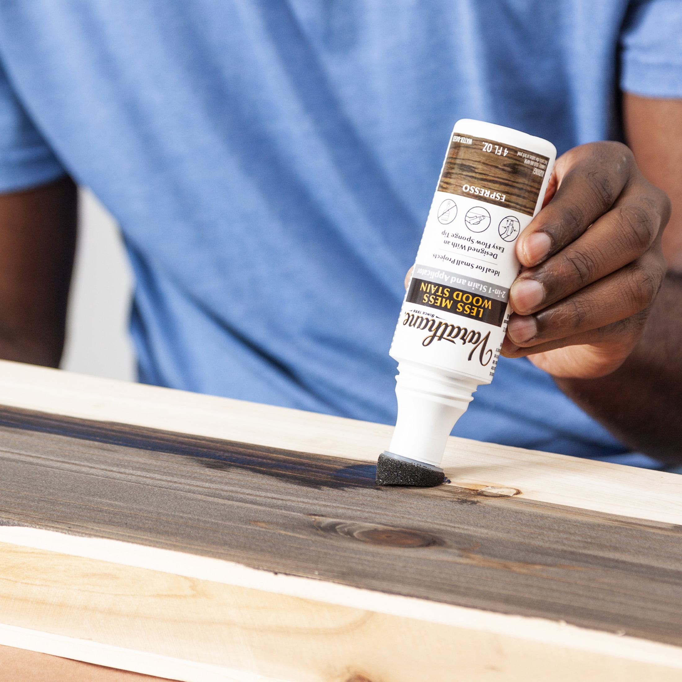 4 Pack, Espresso, Varathane Less Mess Wood Stain-368032, 4 oz Bottle
