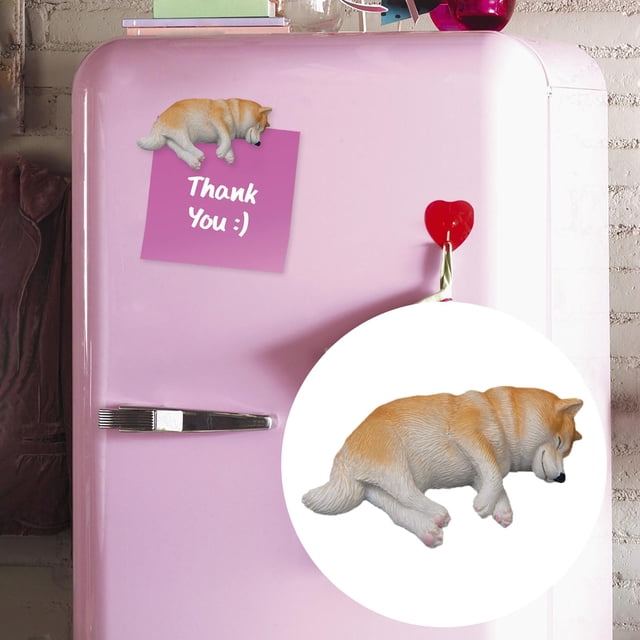 Imanes creativos para nevera en 3D para perros, imanes para nevera con forma de perro para dormir, imanes para nevera, pegatina para pizarra blanca, Café