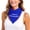 Blue, variant on Custom Bandana With Your Text Logo Photo DIY Silk Scarf Versatile Bandana Design Your Own Customized Neck Gaiter Red One Size