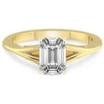 thumbnail image 3 of 5 Carat IGI Certified Emerald Shape Lab Grown Diamond Engagement Ring | 14K Yellow Gold | Cynthia Split Shank Diamond Ring | FG-VS1-VS2 Quality Friendly Diamonds, 3 of 5