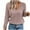 *3-Rose Gold, variant on CENGNIAN Women's Casual Henley Button Sweaters,Long Sleeve Knit Pullovers,Oversized Fall Crewneck Tops,Black,Size S