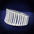 thumbnail image 1 of Women Rhodium 925 Sterling Silver Ring with AAA Grade CZ in Clear - Size 6, 1 of 1