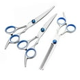thumbnail image 3 of Scissor set-Pet Dog Grooming Scissors Trimmer Kit Straight Curved Shears Comb Leather Bag, 3 of 8