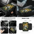 thumbnail image 6 of Jeiento Panda 14 PCS Car Seat Cover Full Set with Steering Wheel Cover Seat Belt Pad Cover Waste Bin Rear View Mirror Cover Cup Holders Auto Center Console Cushion Pad Sunflower Handbrake Cover Set, 6 of 7