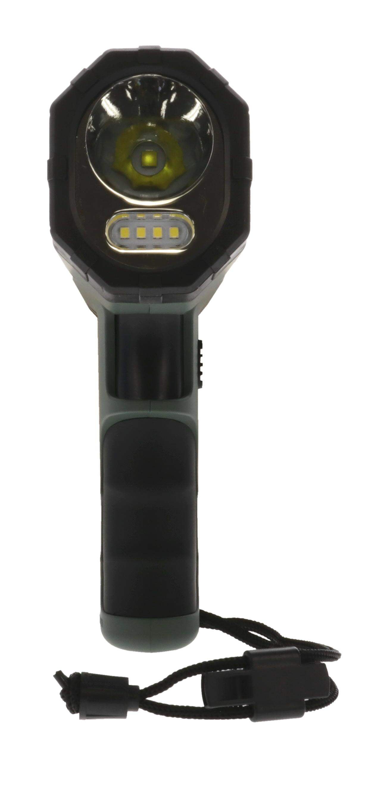 CYCLOPS REVO X-15 1500 Lumens Lighweight 4 Lighting Modes Rechargeable LED Handheld Spotlight | Emergency Whistle on lanyard & Detachable Red Lens Included