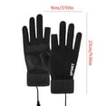 thumbnail image 3 of Cinvoph Heated Winter Gloves for Men Women Touchscreen USB Heating Thermal Gloves for Outdoor Cycling Skiing Snowboarding Hiking Hunting, Black, 3 of 6