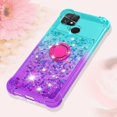 thumbnail image 6 of Slim Fit Phone Case for Xiaomi Poco C40, Bling Shiny Quicksand Effect TPU Bumper Case with Four Corners Heavy Protection Anti-Fall Cover for Xiaomi Poco C40,Pink Purple, 6 of 15