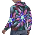 thumbnail image 6 of Uemuo Colored Abstract Pattern Men's Hoodie - Casual Pullover Hoodie with Kangaroo Pocket, Stylish Hooded Sweatshirt for Everyday Wear-3X-Large, 6 of 7