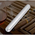 thumbnail image 3 of Estante para cigarros de acero inoxidable Tubo humidificador Estuche para cigarros de viaje portátil Estuche para cigarros para hombres Contenedor de cigarros pequeño plateado Caja de tabaco para viaj, 3 of 9