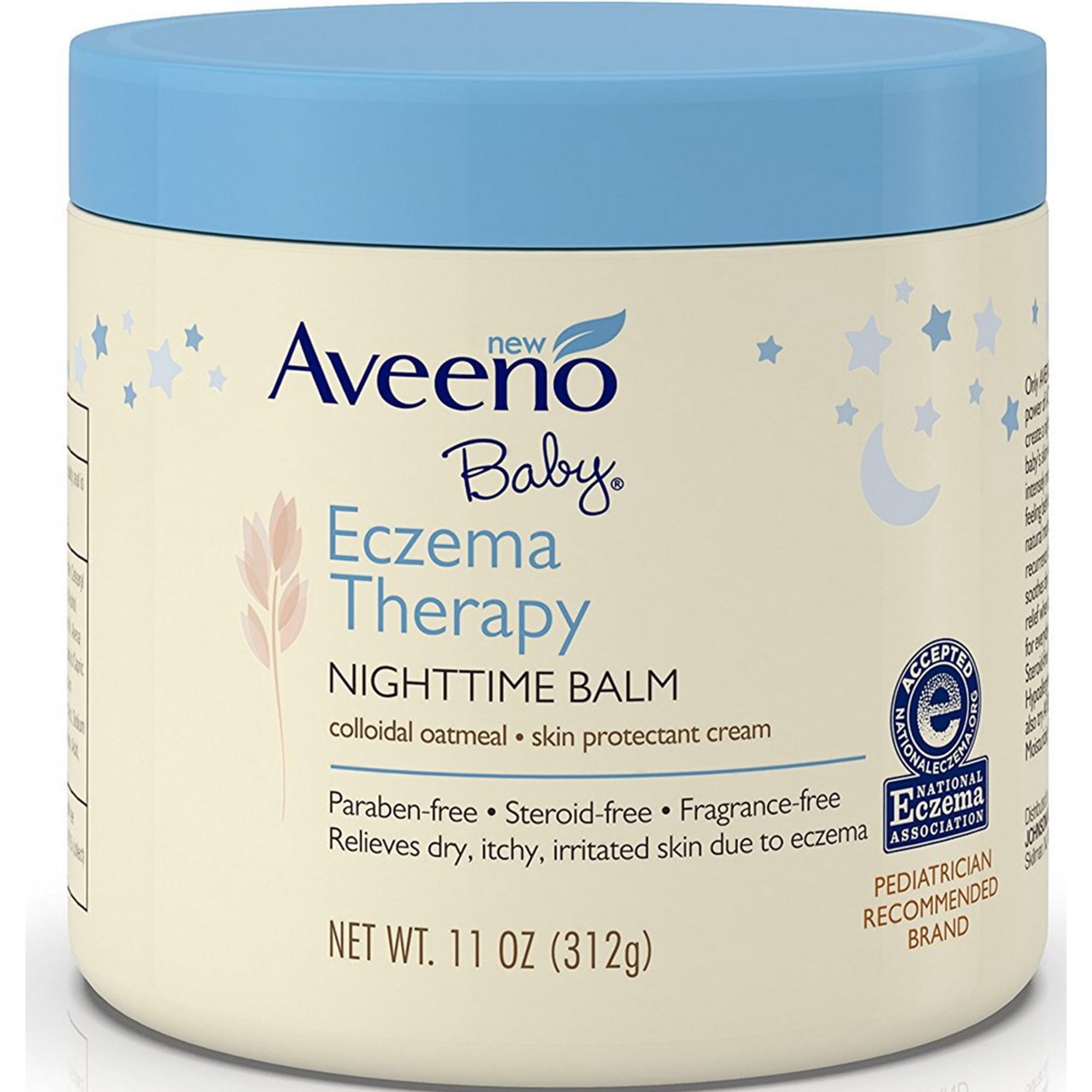 AVEENO Baby Eczema Therapy Nighttime Balm 11 oz (Pack of 3)