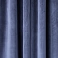 thumbnail image 6 of TOWN & COUNTRY LUXE Velour Solid Heavyweight Indoor Curtains, Light Filtering Opacity, Triple Pinch Pleat Top, Plush Velvet, 2-Pack Set, 27"x84", Navy, 6 of 11