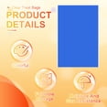 thumbnail image 4 of Uxcell 100Pcs 9.06 x 5.9" Clear Treat Bags with Gold Cable Ties Blue, 4 of 7