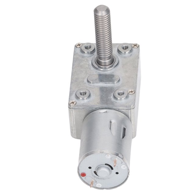 Motor De Engranaje Helicoidal, 66 RPM 4632 370 12 V M8 X 33 Mm Motor De Reducción De CC Silencioso Latón De Aluminio Para Cabrestante Pequeño