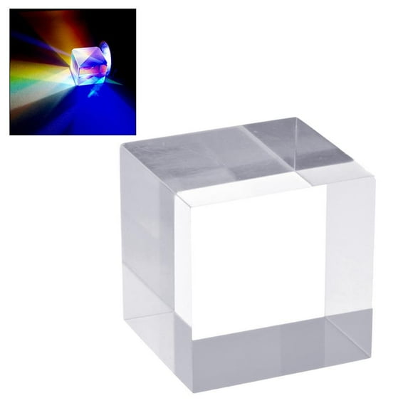 Youkk Optique Cube de Verre Physique de la Lumière Réfléchissante Photophotographie Appropriée pour l'Enseignement N ° 1