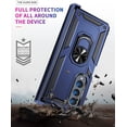 thumbnail image 6 of [4 in 1 Hinge Protection for Samsung Galaxy Z Fold 4 5G Case with Tempered Glass Screen Protector & Camera Lens Protector & Kickstand，[Military-Grade] Samsung Z Fold 4 Phone Case (Blue), 6 of 14