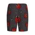 thumbnail image 5 of Fotbe Red Ladybugs Pajama Shorts for Men, Men's Pajama Bottoms, Sleepwear,Short Pajama Pants-4X-Large, 5 of 9