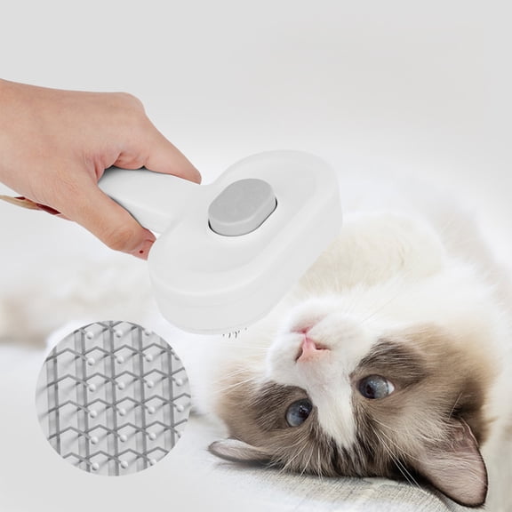 FeiFu Self-Cleaning Slicker Brush for Dogs and Cats,3-in-1 Grooming Kit with Detangling Comb and Storage Box, Deshedding Tool for Long Short Hair Pets,Brush Prevents Matting and Tangles