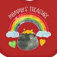 thumbnail image 4 of Inktastic Mommy's Treasure St. Patrick's Day Rainbow and Gold Boys or Girls Baby Bib, 4 of 4