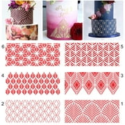 1pc Valentine's Day Cookie Stencil 25 Patterns Craft Stencil Coffee Cake  Templates Decoration Love Heart Rose Lover Couple Painting Stencils