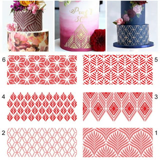 Fashion Print Stencil! Designer Purse Cake Decorating airbrush or paint  tool - Cookie Stencil Cake Decorating Template : : Home