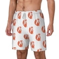 thumbnail image 2 of Balery Orange Fox Mens Swim Trunks Swim Shorts for Men Quick Dry Inseam Beach Shorts with Compression Liner Pocket-Medium, 2 of 9