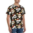 thumbnail image 5 of Rocae Cute Dog Panda for Men's Moisture-Wicking Crew Tee - T-Shirt for Sports, Outdoor Activities, and Casual Wear3X-Large, 5 of 9