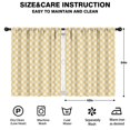 thumbnail image 2 of Blackout Kids Curtains,Yellow and White Checkerboard Pattern Childrens Insulated Curtains Set Of 2,Bedroom Essentials,Toddler Room Decor 42"x54", 2 of 5