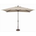 thumbnail image 1 of SimplyShade 6 x 10 ft. Rectangle Push Button Tilt Market Umbrella  Antique Beige, 1 of 3