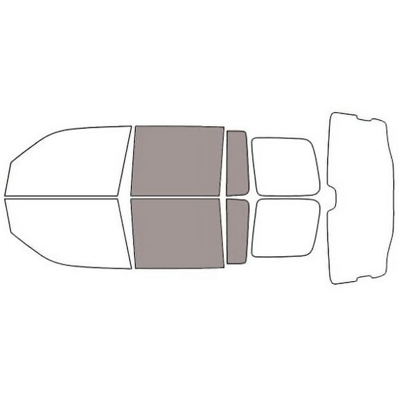 Rvinyl Car Window Pre Cut Tint Film Kit Back 50% Single Ply Fits Honda Pilot 2009-2015