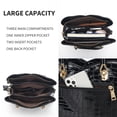 thumbnail image 3 of KL928 PU Leather Handbag with Detachable Shoulder Strap – Stylish Large Capacity Tote for Women,Black2, 3 of 6