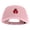 Pink, variant on Small Ladybug Insect Embroidered Iron on Patched 6 Panel Washed Low Profile Dad Hat - Pink OSFM