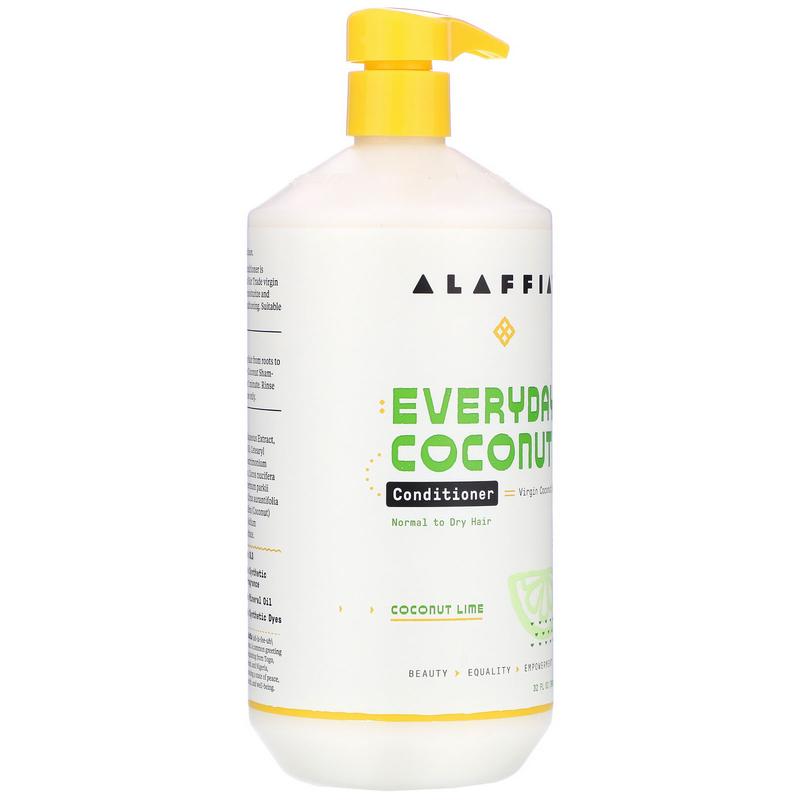 Alaffia, Everyday Coconut, Conditioner, Normal to Dry Hair, Coconut Lime, 32 fl oz (pack of 3) - image 5 of 5