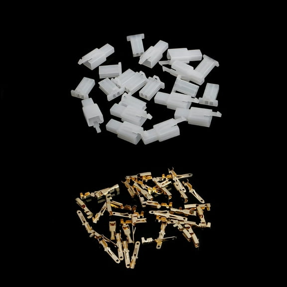 10 Sets 2.8mm 2 Pin Electrical Wire Connector Male Female Plug Terminal Kit