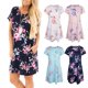 thumbnail image 5 of Informal Llamarada Floral A Línea Moderna Curvas Femeninas Ropa de S, 5 of 9