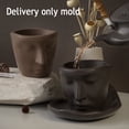 thumbnail image 3 of Molde de 3D, Cara Abstracta, Molde de de Café, Maceta, Plantas, JarróN de Cemento, Molde de Silicona de Resina, Molde de de Vela Hecho una Mano, 3 of 5