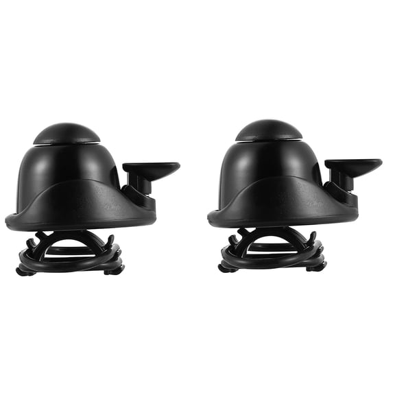 Raindrops Black Car Bell for Skateboard Made of Aluminum with Simple Design and Practical Use 2Pcs