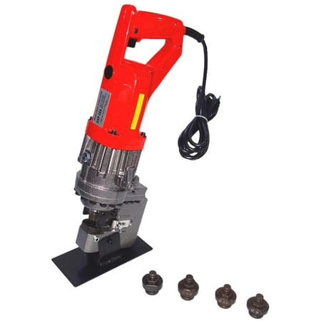 

CCTI Electric Hydraulic Hole Puncher - Punching Thickness Up to 1/4 (6 mm) in Mild Structure Steel Includes 5 Sets Punch/Die Dia 6.5mm - 20.5mm(Model: EHP-20A)