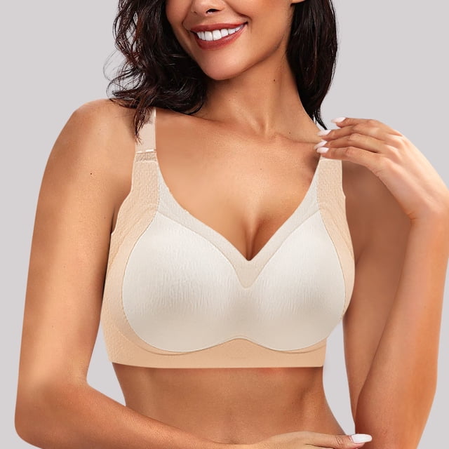 Women Solid Maternity Open Button Breastfeeding Bra for Comfortable Feeding Support Open Front Easy Pull-Up Design