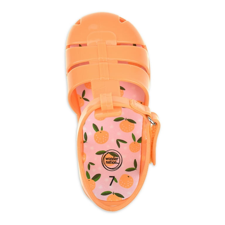 Wonder Nation Toddler Girl s Scented Jelly Sandal Sizes 7 12 Walmart