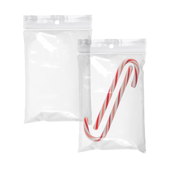 APQ Supply Zipper Bags with Hang Hole, Clear, 5 x 7 in, 2 Mil Polypropylene, 1000 Count
