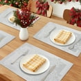 thumbnail image 2 of Unique Bargains 6Pcs Plastic Placemats Table Mats Silver 17.7" x 11.8", 2 of 6