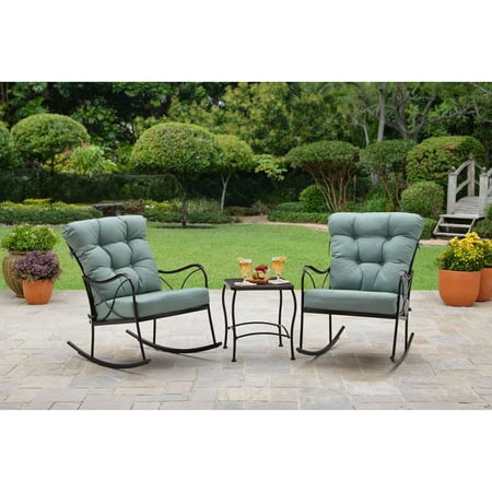 better homes and gardens seacliff 3 piece rocking chair bistro set