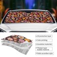 thumbnail image 4 of Kdxio 70s Groovy Hippie Retro Print Front Windshield Sun Shade,Folding Auto Sunshade for Car Truck SUV-Medium, 4 of 7