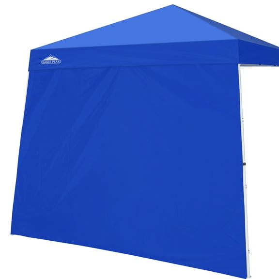 EAGLE PEAK 95" x 114" Blue Outdoor Canopy Sidewalls, Water-Resistant