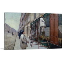 ARTCANVAS The Painters 1877 Canvas Art Print by Gustave Caillebotte - Size: 26" x 18" (0.75" Deep)