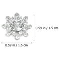 thumbnail image 3 of 30pcs Elegant Snowflake Rhinestone Buttons for DIY Sewing and Clothing Decor, 3 of 8