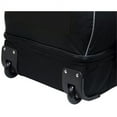 thumbnail image 4 of Travelers Club Large 36" Drop-Bottom Rolling Duffel with Telescopic Handle - Black, 4 of 5