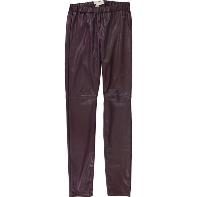 Michael Kors Womens Solid Casual Leggings, Púrpura, Grande