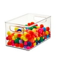 thumbnail image 4 of iDesign Plastic Fridge and Freezer Organizer Bin with Integrated Handles – 10" x 5" x 6", Clear, 4 of 5